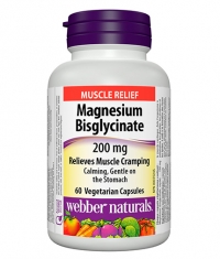 WEBBER NATURALS Magnesium Bisglycinate 200mg / 60Vcaps.
