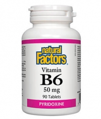 NATURAL FACTORS Vitamin B6 50mg. / 90 Tabs.