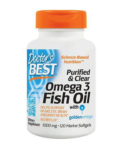 doctors-best Purified & Clear Omega 3 Fish Oil 1000mg. / 120 Soft.