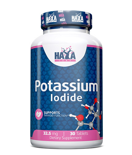 haya-labs Iodura de potasiu ( Potassium Iodide ) 32.5mg. 30 Tablete