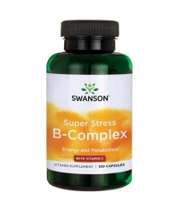 SWANSON Super Stress B-Complex with Vitamin C / 100 Caps