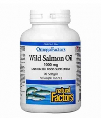 NATURAL FACTORS Wild Salmon Oil 1000mg / 90 Softgels
