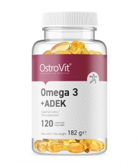 OSTROVIT PHARMA Omega 3 + ADEK / Vitamin A + D + E + K / 120 Softgels