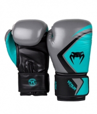 VENUM Boxing Gloves Contender 2.0 - Grey / Turquoise - Black