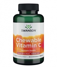 SWANSON Chewable Vitamin C - Natural Cherry Flavor Sugar-Free / 60 Chews