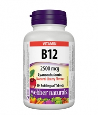 WEBBER NATURALS Vitamin B12 (Cyanocobalamin) 2500 µg / 60 Sublingual Tabs