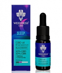 WEEDNESS Sleep CBD Oíl 10% + CBN 10% Broad Spectrum / Blackberry / 10ml