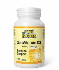 NATURAL FACTORS Vitamin D3 1000 IU / 180 Tabs.