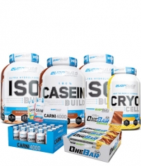 STORES ONLY 2 ISO BUILD Protein Isolates + Cryo Cell BCAA + Micellar Casein Build + 12 One Protein Bar 2.0 + 20 Carni 4000